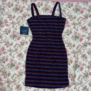 Sparkly rainbow mini dress